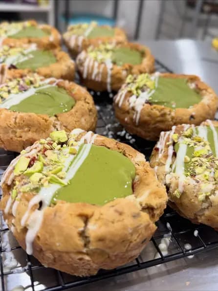 Cookie Pistacho y Frambuesa